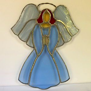 Angel Suncatcher Stained Glass Christmas Decor Christian Religious Handcrafted
